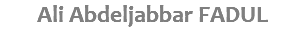 Ali Abdeljabbar FADUL
